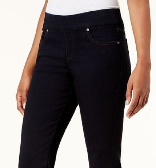 Style & Co Women's Straight-Fit Pull-On Jeans Black Size Medium