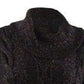 Charter Club Women's Cowl Neck Cable Knit Glitter Sweater Black Size X-Large