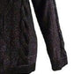 Charter Club Women's Cowl Neck Cable Knit Glitter Sweater Black Size X-Large