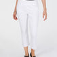 INC International Concepts Women's Curvy Pull-On Skinny Cropped Pants Beige Size 10