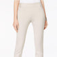INC International Concepts Women's Curvy Pull-On Skinny Cropped Pants Beige Size 10