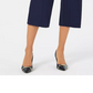 JM Collection Women's Cropped Pull-On Pants Blue Size Large