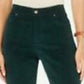 Charter Club Women's Lexington Corduroy Tummy-Control Pants Dark Green Size 10