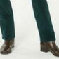 Charter Club Women's Lexington Corduroy Tummy-Control Pants Dark Green Size 10