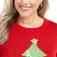 Karen Scott Women's Midnight Presents Sweater Bright Red Size Medium