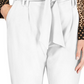 INC International Concepts Women's Tapered Leg Paperbag Pants White Size 10