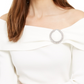 INC International Concepts Women's Embellished Off-The-Shoulder Sweater White Size  XX-Large