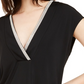 Alfani Women's Embellished V Neck Top Black Size Large