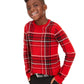 Charter Club Big Boys Plaid Family Sweater Red Size X-Large