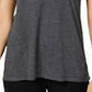 Ideology Women's Tie-Back Tank Top Dark Gray Size Small