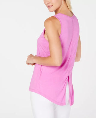 Ideology Women's Tie-Back Tank Top Purple Size X-Large