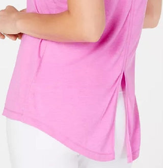 Ideology Women's Tie-Back Tank Top Purple Size X-Large