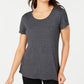 Ideology Women's Tie-Back T-Shirt Gray Size X-Small