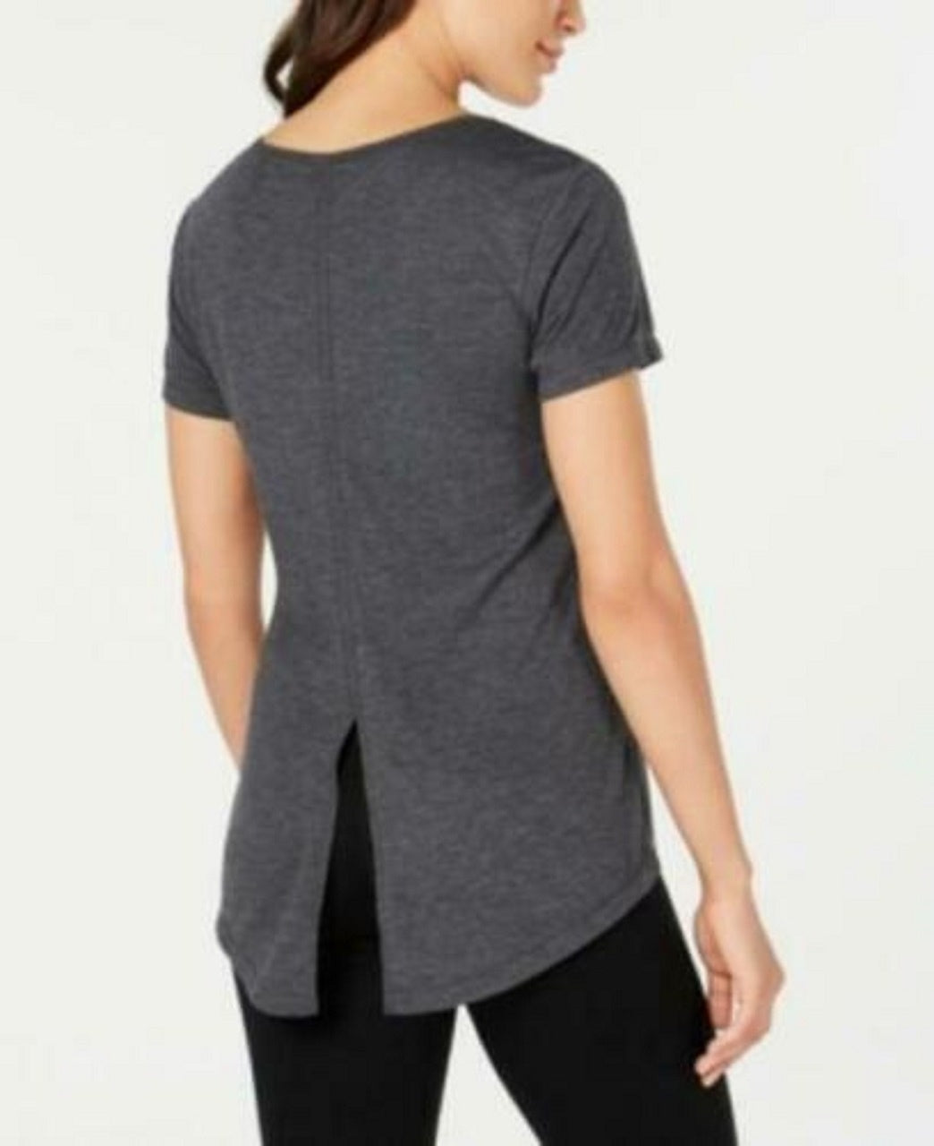 Ideology Women's Tie-Back T-Shirt Gray Size X-Small