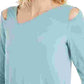 Alfani Women's Cold Shoulder Asymmetrical Top Green Size XX-Large