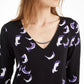 Alfani Women's Petite Hardware-Trim Top Purple Size Small