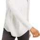 INC International Concepts Women's Peekaboo Grommet Sweater Gray Size Large