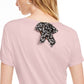Maison Jules Women's Tie-Back Solid T-Shirt Pink Size X-Large