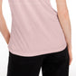 Maison Jules Women's Tie-Back Solid T-Shirt Pink Size X-Large