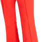 Bar III Women's Cropped Kick Flare Pants Red Size 2