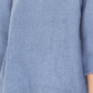 Charter Club Women's Frayed Hem Linen Top Navy Size X-Small