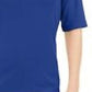Karen Scott Women's Button-Detail V-Neck Top Dark Blue Size Medium
