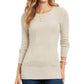 Style & Co Women's Mixed-Stitch Sweater Beige Size X-Large