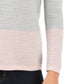 Charter Club Women's Colorblocked Ottoman Sweater Gray Size Lare