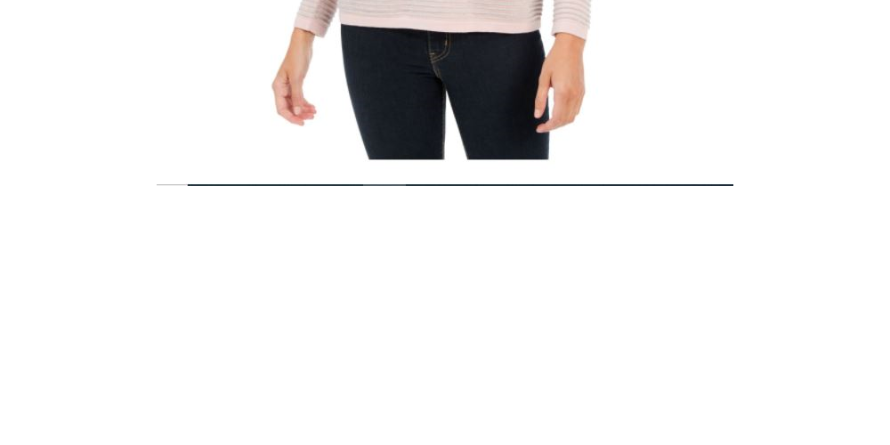 Charter Club Women's Heather Long Sleeve Crew Neck Blouse Top Grey Size Medium