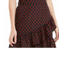 Maison Jules Women's Contrast-Print Collar Top Black Size Small