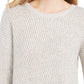 Style & Co Women's Ribbed Drop Shoulder Sweater   Beige Size X-Large