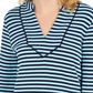 Charter Club Women's Striped 3/4 Sleeve Top Navy Size XX-Large