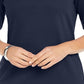 Karen Scott Women's Cotton Ring Top Blue Size Small