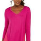 JM Collection Women's Mixed Media Studs Top Pink Size X-Large