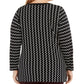 Alfani Women's Plus Size Printed Tie-Waist Top Black Size 1X
