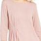 Alfani Women's Sheer Asymmetrical-Overlay Top  Dark Pink Size XX-Large
