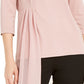 Alfani Women's Sheer Asymmetrical-Overlay Top  Dark Pink Size XX-Large