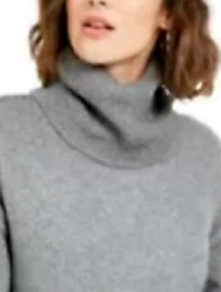 Bar III Women's Becca Tilley X Turtleneck High-Low Sweater Charcoal Size Large