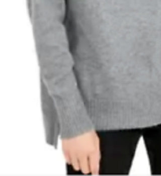 Bar III Women's Becca Tilley X Turtleneck High-Low Sweater Charcoal Size Large