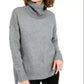 Bar III Women's Becca Tilley X Turtleneck High Low Sweater Charcoal Size Small