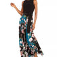 INC International Concepts Women's Petite 2 In 1 Keyhole-Back Maxi Dress Black Size 0P