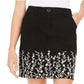 Karen Scott Women's Garden Embroidered Skirt Black Size 10