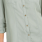 Charter Club Women's Woven Solid Tencel Shirt  Green Size X-Small