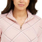 Charter Club Women's Printed Mock Neck Top Pink Size Petite Small