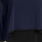 Alfani Women's Plus Layered Look Poncho Top Blue Size 1X