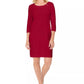 Karen Scott Women's Sport Cotton Hardware Dress Bright Red Size X-Small