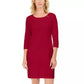 Karen Scott Women's Sport Cotton Hardware Dress Bright Red Size X-Small