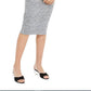 Bar III Women's Twist Front Dress Grey Size Large