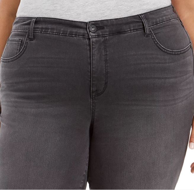 Style & Co Women's Plus Bootcut Jeans Black Size 22W