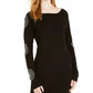 INC International Concepts Women's Petite Medallion-Sleeve Tunic Black Size Petite